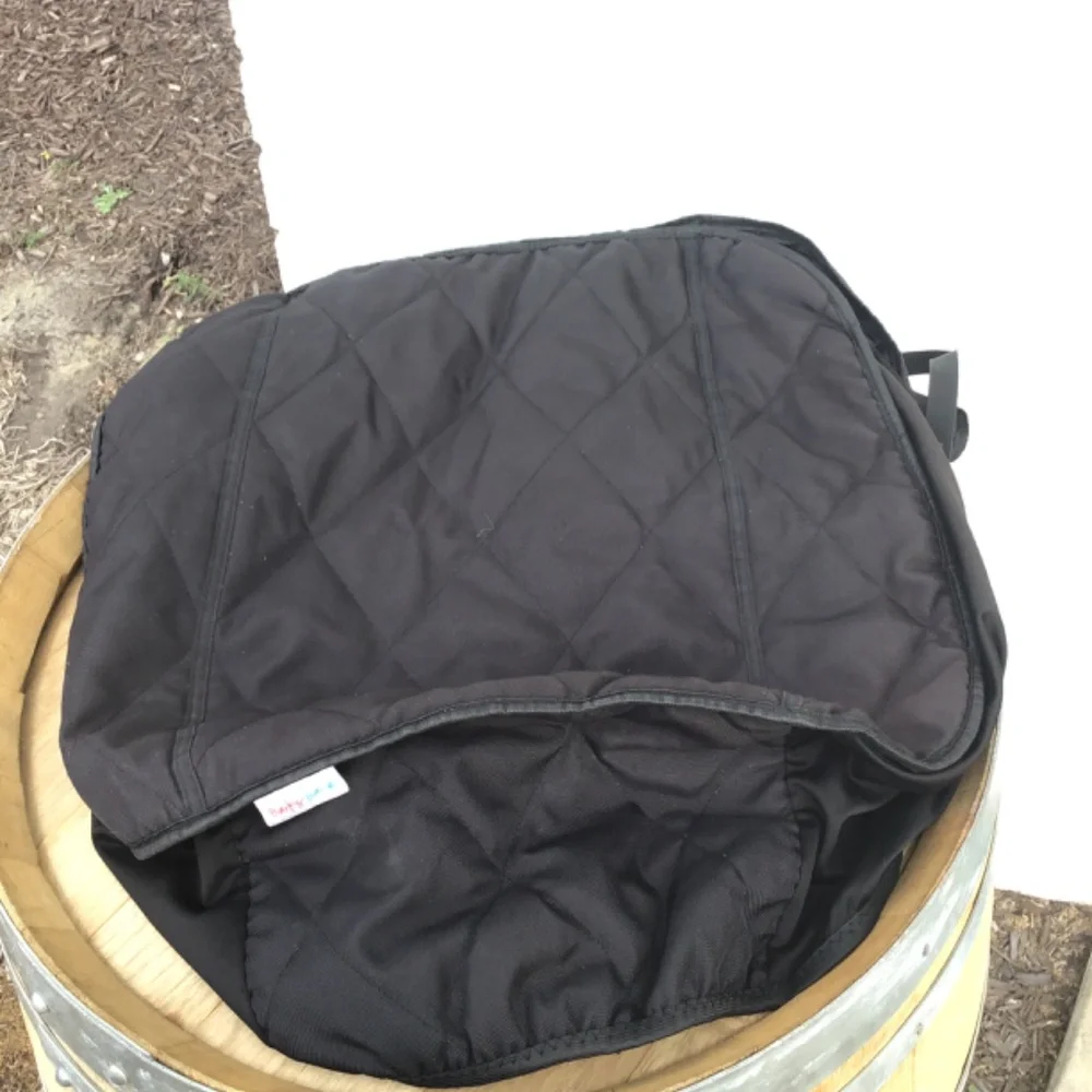BarksBar Quilted Dog Car Seat Cover Hammock Black Waterproof